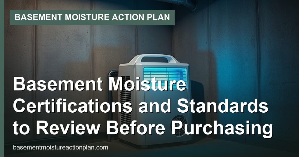 Basement Moisture Certifications and Standards to Review Before Purchasing