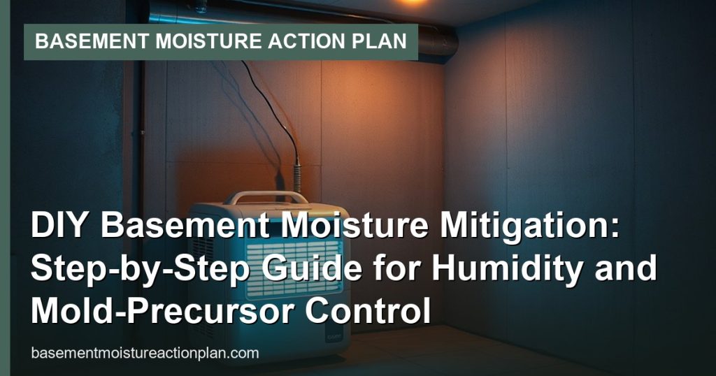 DIY Basement Moisture Mitigation: Step-by-Step Guide for Humidity and Mold-Precursor Control