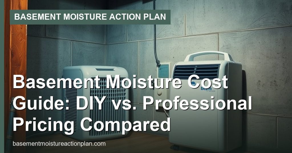 Basement Moisture Cost Guide: DIY vs. Professional Pricing Compared