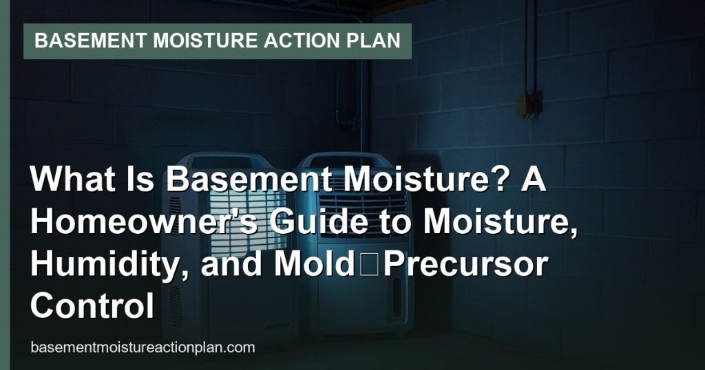 What Is Basement Moisture? A Homeowner's Guide to Moisture, Humidity, and Mold‑Precursor Control