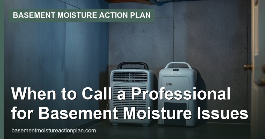 When to Call a Professional for Basement Moisture Issues