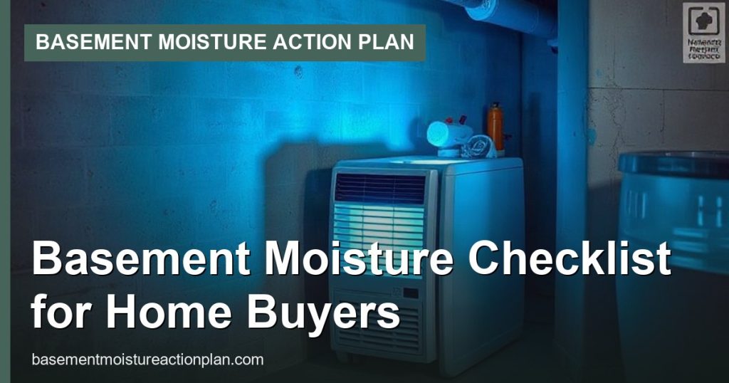 Basement Moisture Checklist for Home Buyers - Basement Moisture Action Plan