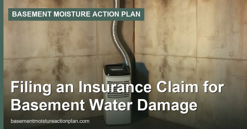 Filing an Insurance Claim for Basement Water Damage - Basement Moisture Action Plan