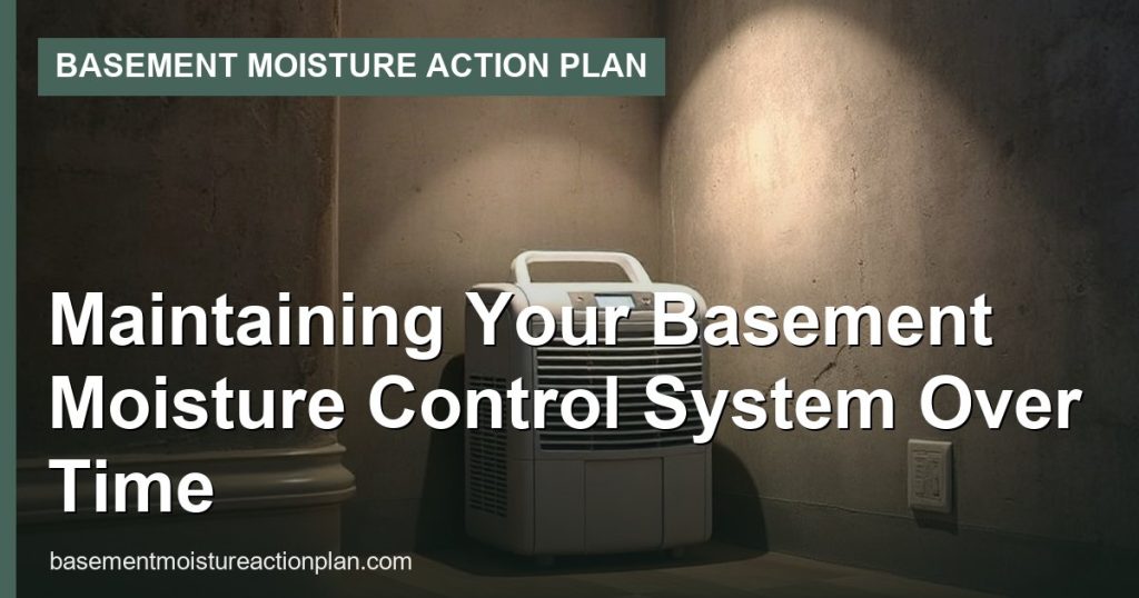 Maintaining Your Basement Moisture Control System Over Time - Basement Moisture Action Plan
