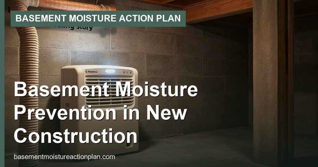 Basement Moisture Prevention in New Construction - Basement Moisture Action Plan