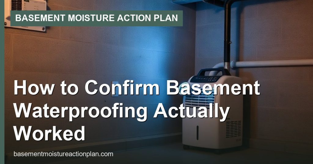 How to Confirm Basement Waterproofing Actually Worked - Basement Moisture Action Plan