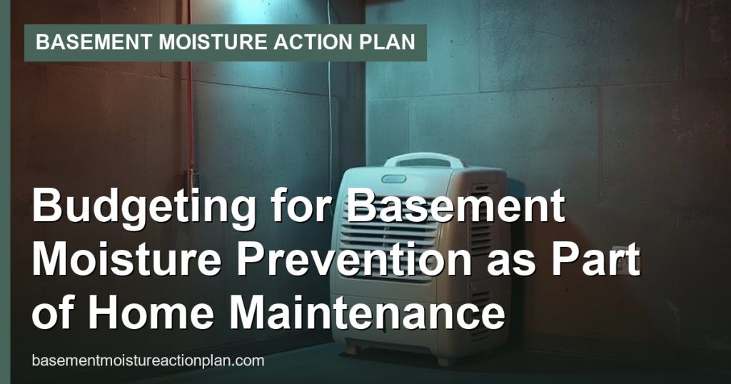 Budgeting for Basement Moisture Prevention as Part of Home Maintenance - Basement Moisture Action Plan