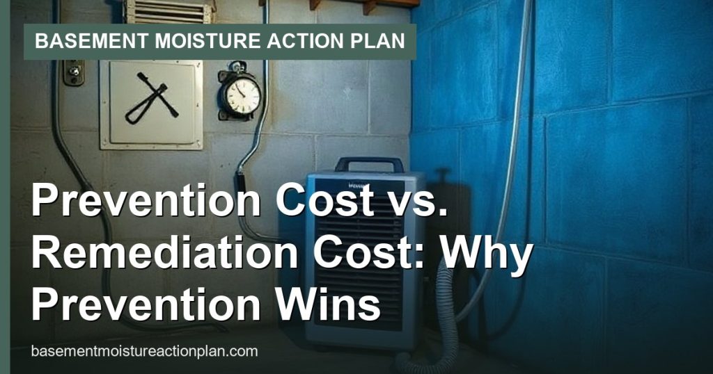 Prevention Cost vs. Remediation Cost: Why Prevention Wins - Basement Moisture Action Plan