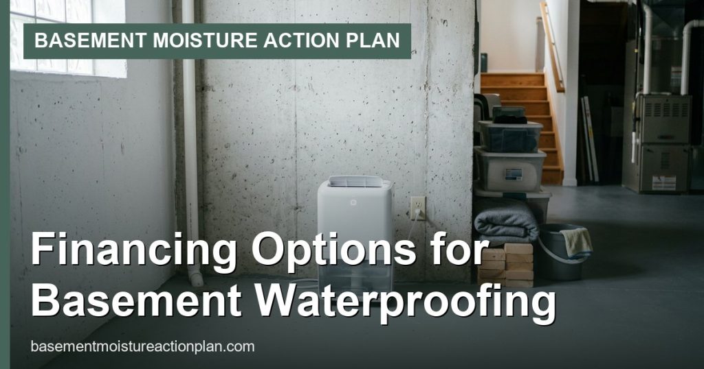 Financing Options for Basement Waterproofing - Basement Moisture Action Plan