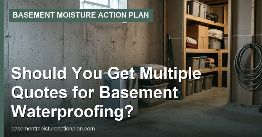 Should You Get Multiple Quotes for Basement Waterproofing? - Basement Moisture Action Plan