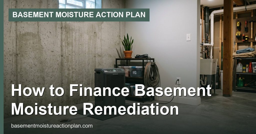 How to Finance Basement Moisture Remediation - Basement Moisture Action Plan