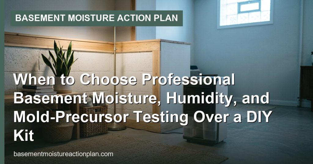When to Choose Professional Basement Moisture, Humidity, and Mold‑Precursor Testing Over a DIY Kit - Basement Moisture Action Plan